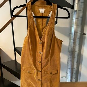 Urban Outfitters Corduroy Button Up Mini Dress